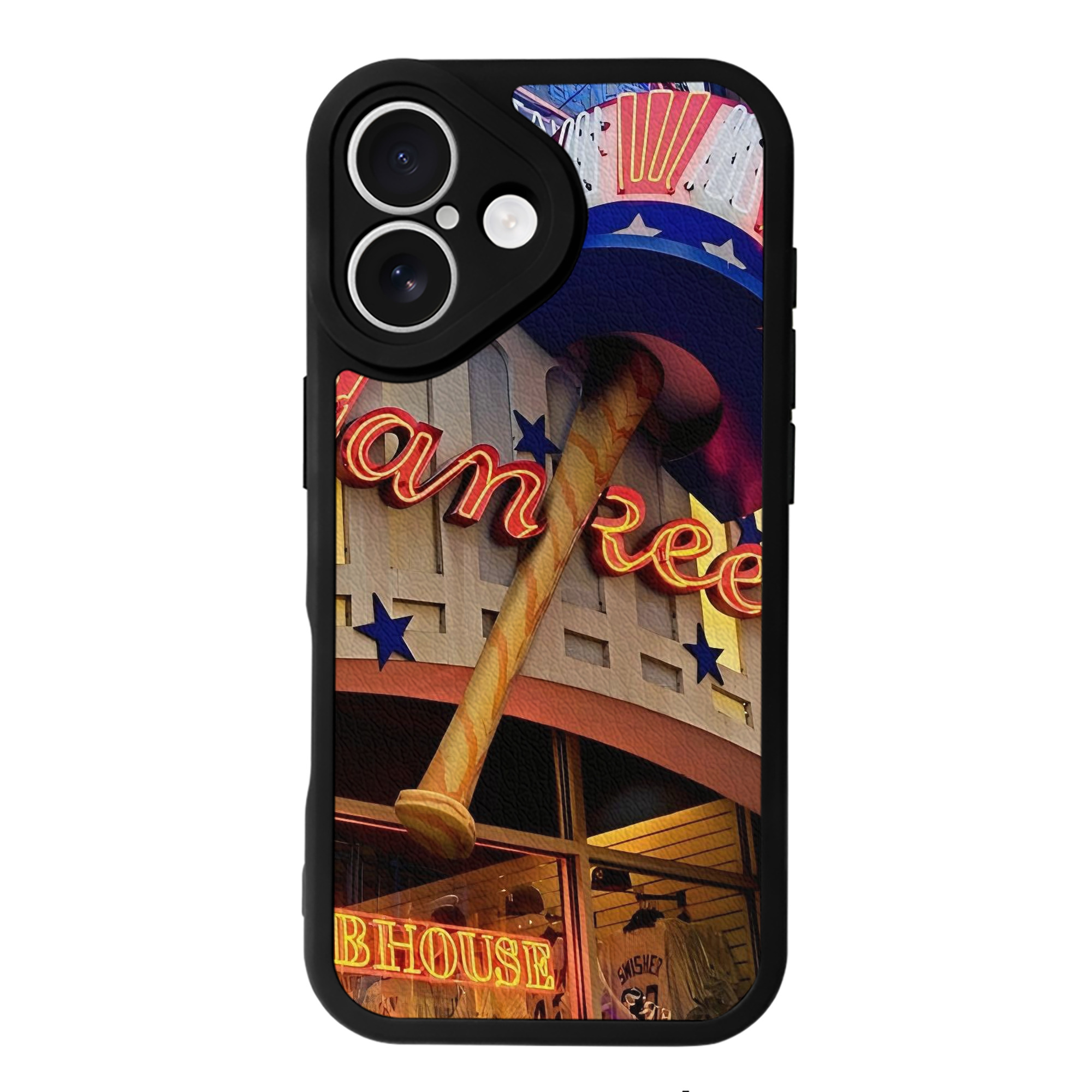 New York Yankees 178 IPhone 16 Silicone Leather Case – UV Print, Lambskin Texture – Perfect Fit, Wireless Charging Compatible, Scratch Resistant, Precise Cutouts – Stylish Protection For IPhone 16
